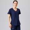 Damen - STRETCH-Kasack 702 - SlimFit von EXNER / Farbe: navy / 94% Polyester, 6% Spandex, 170 g - | MEIN-KASACK.de | kas