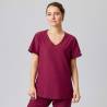 Damen - STRETCH-Kasack 702 - SlimFit von EXNER / Farbe: bordeaux / 94% Polyester, 6% Spandex, 170 g - | MEIN-KASACK.de |