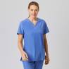 Damen - STRETCH-Kasack 704 - RegularFit von EXNER / Farbe: light blue / 94% Polyester, 6% Spandex, 170 g - | MEIN-KASACK