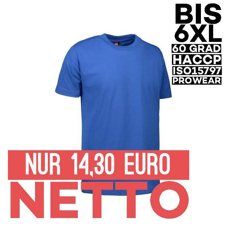 PRO Wear Herren T-Shirt 300 von ID / Farbe: azur / 60% BAUMWOLLE 40%  POLYESTER Größe - US S