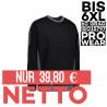 ARBEITS-SWEATSHIRT / ARBEITSPULLOVER HERREN | PRO Wear Kontrast 362 von ID / Farbe: schwarz / 60% BAUMWOLLE 40% POLYESTE