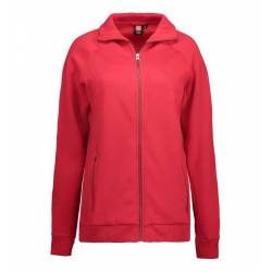 RESTPOSTEN: Full Zip Damen Sweat | 629 von ID / Farbe: rot / 60% BAUMWOLLE 40% POLYESTER - | MEIN-KASACK.de | kasack | k