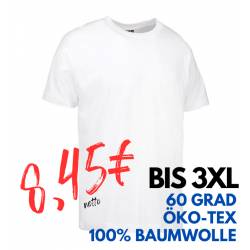 ARBEITS-T-SHIRT (Unisex - Herren - Damen) | 500 von ID / Farbe: weiß / 100% BAUMWOLLE - | MEIN-KASACK.de | kasack | kasa