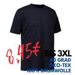 ARBEITS-T-SHIRT (Unisex - Herren - Damen) | 500 von ID / Farbe: navy / 100% BAUMWOLLE - | MEIN-KASACK.de | kasack | kasa