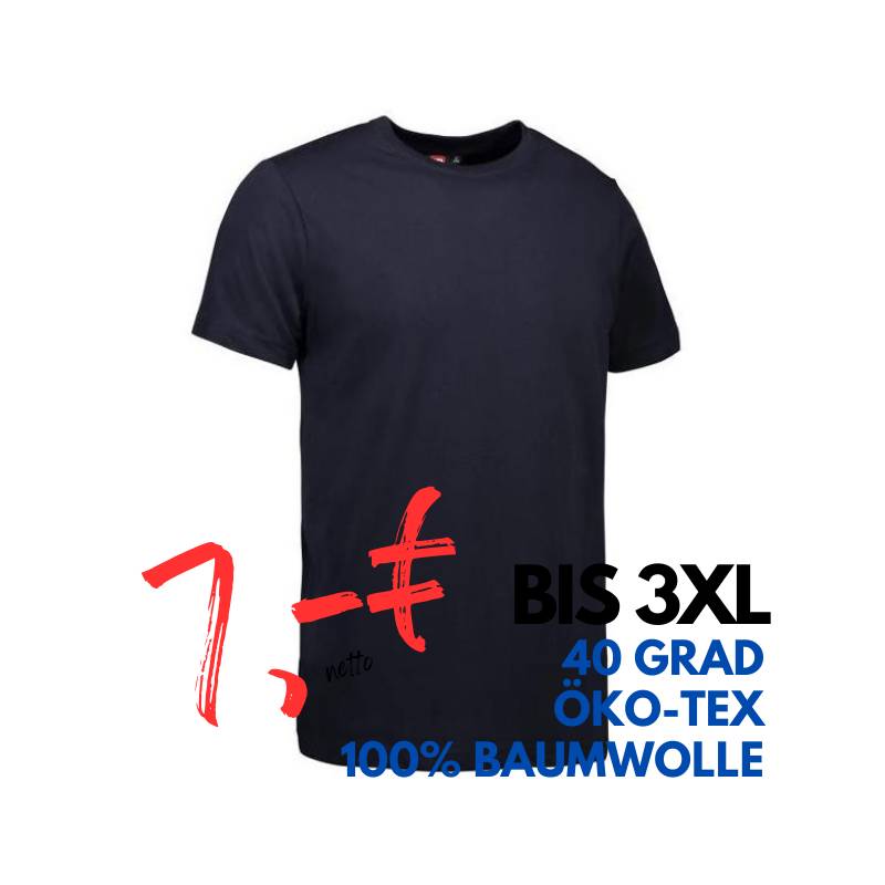 ARBEITS-T-SHIRT HERREN | YES 2000 von ID / Farbe: navy / 100% BAUMWOLLE | MEIN-KASACK.de - KASACK - KASACKS