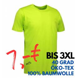 ARBEITS-T-SHIRT HERREN | YES 2000 von ID / Farbe: lime / 100% BAUMWOLLE - | MEIN-KASACK.de | kasack | kasacks | kassak |