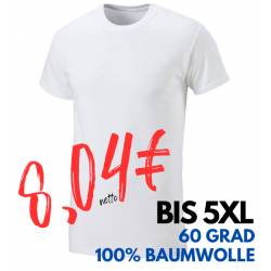 ARBEITS-T-SHIRT (Unisex - Herren - Damen) | 990 von EXNER / Farbe: weiß / 100% Baumwolle - | MEIN-KASACK.de | kasack | k