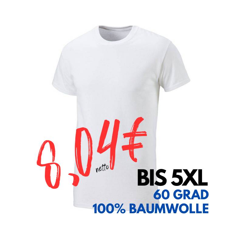 ARBEITS-T-SHIRT (Unisex - Herren - Damen) | 990 von EXNER / Farbe: weiß / 100% Baumwolle | MEIN-KASACK.de - KASACK - KASACKS