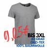 ARBEITS-T-SHIRT HERREN | CORE O-Neck Tee 540 von ID / Farbe: grau meliert  / 100% BAUMWOLLE - | MEIN-KASACK.de | kasack 