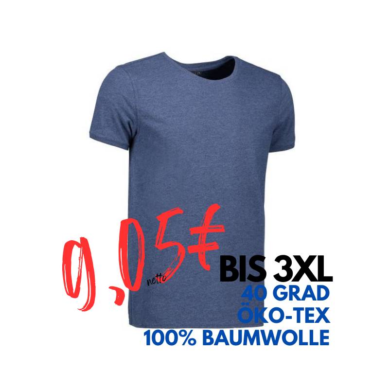 ARBEITS-T-SHIRT HERREN | CORE O-Neck Tee 540 von ID / Farbe: blau / 100% BAUMWOLLE | MEIN-KASACK.de - KASACK - KASACKS