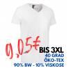 ARBEITS-T-SHIRT HERREN | CORE V-Neck Tee 542 von ID / Farbe: weiß / 90% BAUMWOLLE 10% VISKOSE - | MEIN-KASACK.de | kasac