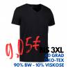 ARBEITS-T-SHIRT HERREN | CORE V-Neck Tee 542 von ID / Farbe: schwarz / 90% BAUMWOLLE 10% VISKOSE - | MEIN-KASACK.de | ka