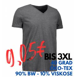 ARBEITS-T-SHIRT HERREN | CORE V-Neck Tee 542 von ID / Farbe: koks / 90% BAUMWOLLE 10% VISKOSE - | MEIN-KASACK.de | kasac