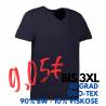 ARBEITS-T-SHIRT HERREN | CORE V-Neck Tee 542 von ID / Farbe: navy / 90% BAUMWOLLE 10% VISKOSE - | MEIN-KASACK.de | kasac