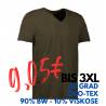 ARBEITS-T-SHIRT HERREN | CORE V-Neck Tee 542 von ID / Farbe: oliv / 90% BAUMWOLLE 10% VISKOSE - | MEIN-KASACK.de | kasac