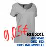 ARBEITS-T-SHIRT DAMEN | CORE V-Neck Tee 543 von ID / Farbe: grau / 90% BAUMWOLLE 10% VISKOSE - | MEIN-KASACK.de | kasack