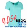 ARBEITS-T-SHIRT DAMEN | CORE V-Neck Tee 543 von ID / Farbe: mint / 90% BAUMWOLLE 10% VISKOSE - | MEIN-KASACK.de | kasack