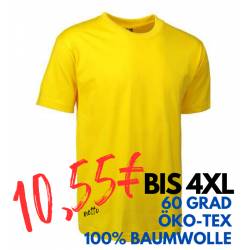 ARBEITS-T-SHIRT HERREN | T-TIME 510 von ID / Farbe: gelb / 100% BAUMWOLLE - | MEIN-KASACK.de | kasack | kasacks | kassak