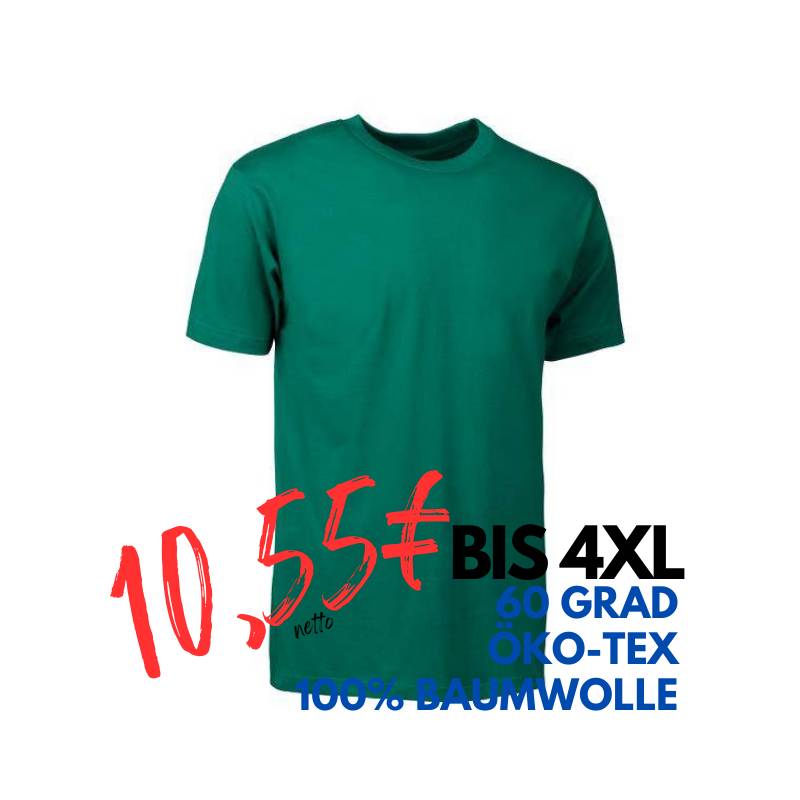 ARBEITS-T-SHIRT HERREN | T-TIME 510 von ID / Farbe: grün / 100% BAUMWOLLE | MEIN-KASACK.de - KASACK - KASACKS