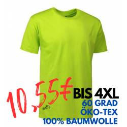 ARBEITS-T-SHIRT HERREN | T-TIME 510 von ID / Farbe: lime / 100% BAUMWOLLE - | MEIN-KASACK.de | kasack | kasacks | kassak