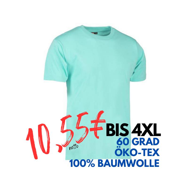 ARBEITS-T-SHIRT HERREN | T-TIME 510 von ID / Farbe: mint / 100% BAUMWOLLE | MEIN-KASACK.de - KASACK - KASACKS