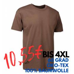 ARBEITS-T-SHIRT HERREN | T-TIME 510 von ID / Farbe: mokka / 100% BAUMWOLLE - | MEIN-KASACK.de | kasack | kasacks | kassa