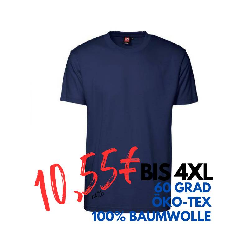 ARBEITS-T-SHIRT HERREN | T-TIME 510 von ID / Farbe: navy / 100% BAUMWOLLE | MEIN-KASACK.de - KASACK - KASACKS