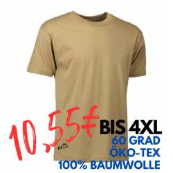 ARBEITS-T-SHIRT HERREN | T-TIME 510 von ID / Farbe: sand / 100% BAUMWOLLE - | MEIN-KASACK.de | kasack | kasacks | kassak