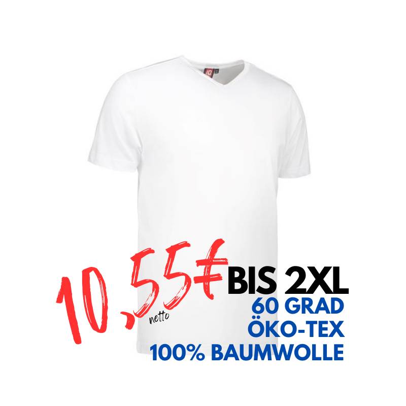 ARBEITS-T-SHIRT HERREN | T-TIME 514 von ID / Farbe: weiß / 100% BAUMWOLLE | MEIN-KASACK.de - KASACK - KASACKS