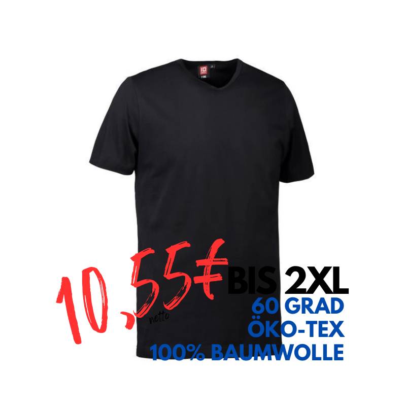 ARBEITS-T-SHIRT HERREN | T-TIME 514 von ID / Farbe: schwarz / 100% BAUMWOLLE | MEIN-KASACK.de - KASACK - KASACKS