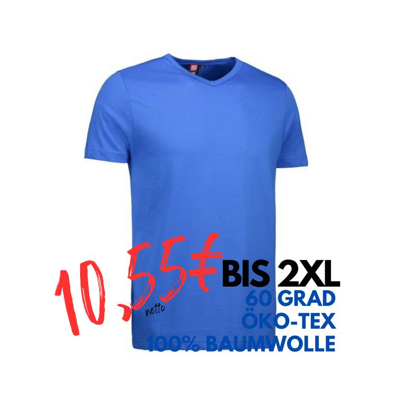 ARBEITS-T-SHIRT HERREN | T-TIME 514 von ID / Farbe: azur / 100% BAUMWOLLE | MEIN-KASACK.de - KASACK - KASACKS