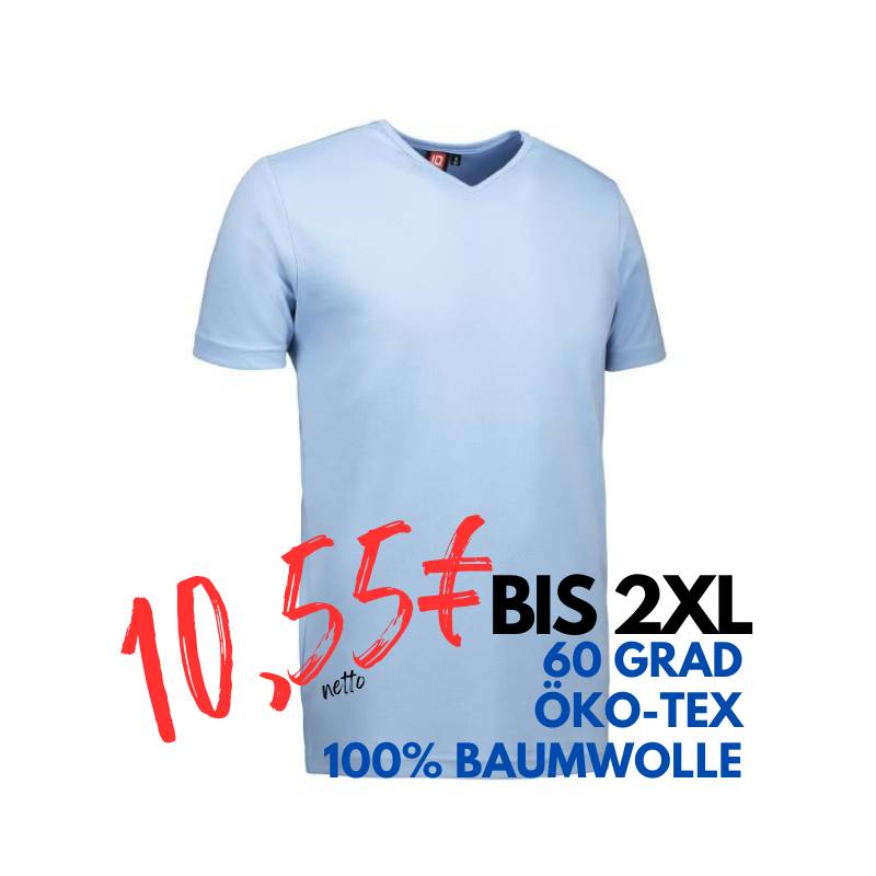 ARBEITS-T-SHIRT HERREN | T-TIME 514 von ID / Farbe: hellblau / 100% BAUMWOLLE | MEIN-KASACK.de - KASACK - KASACKS