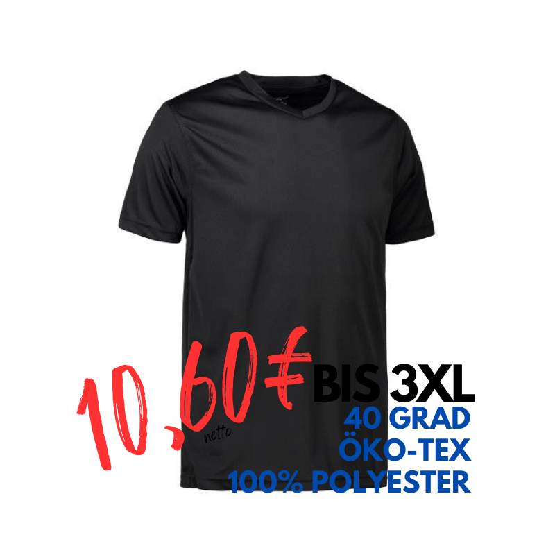 ARBEITS-T-SHIRT HERREN | YES Active 2030 von ID / Farbe: schwarz / 100% POLYESTER | MEIN-KASACK.de - KASACK - KASACKS