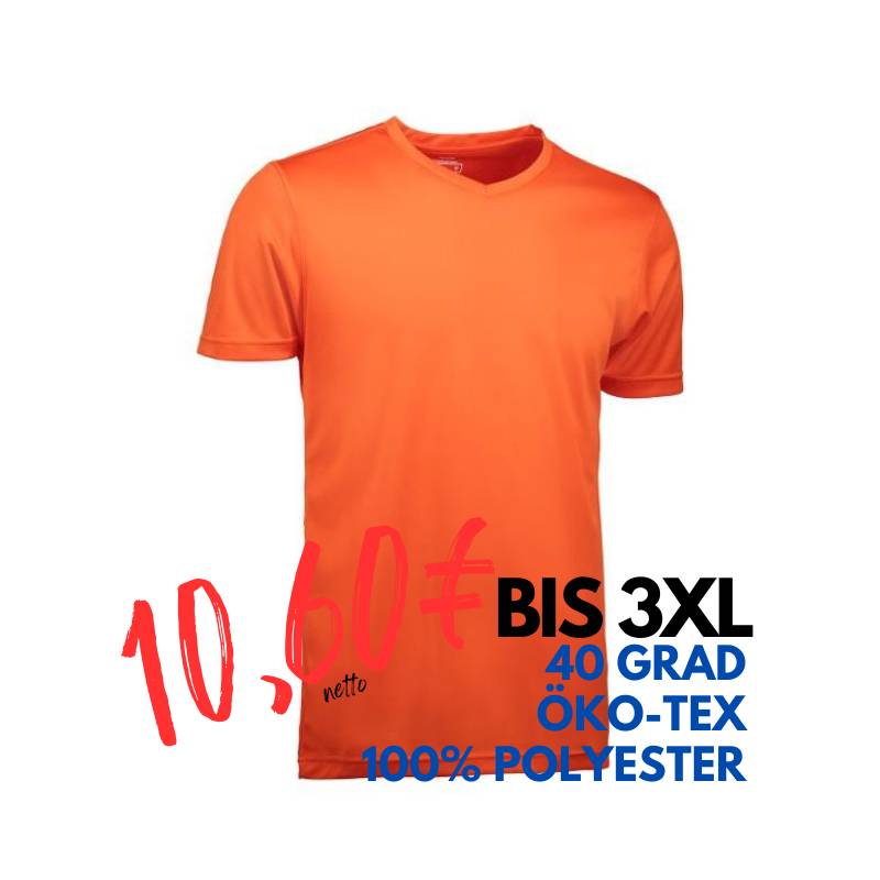 ARBEITS-T-SHIRT HERREN | YES Active 2030 von ID / Farbe: orange / 100% POLYESTER | MEIN-KASACK.de - KASACK - KASACKS