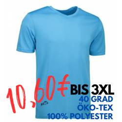 ARBEITS-T-SHIRT HERREN | YES Active 2030 von ID / Farbe: cyan / 100% POLYESTER - | MEIN-KASACK.de | kasack | kasacks | k