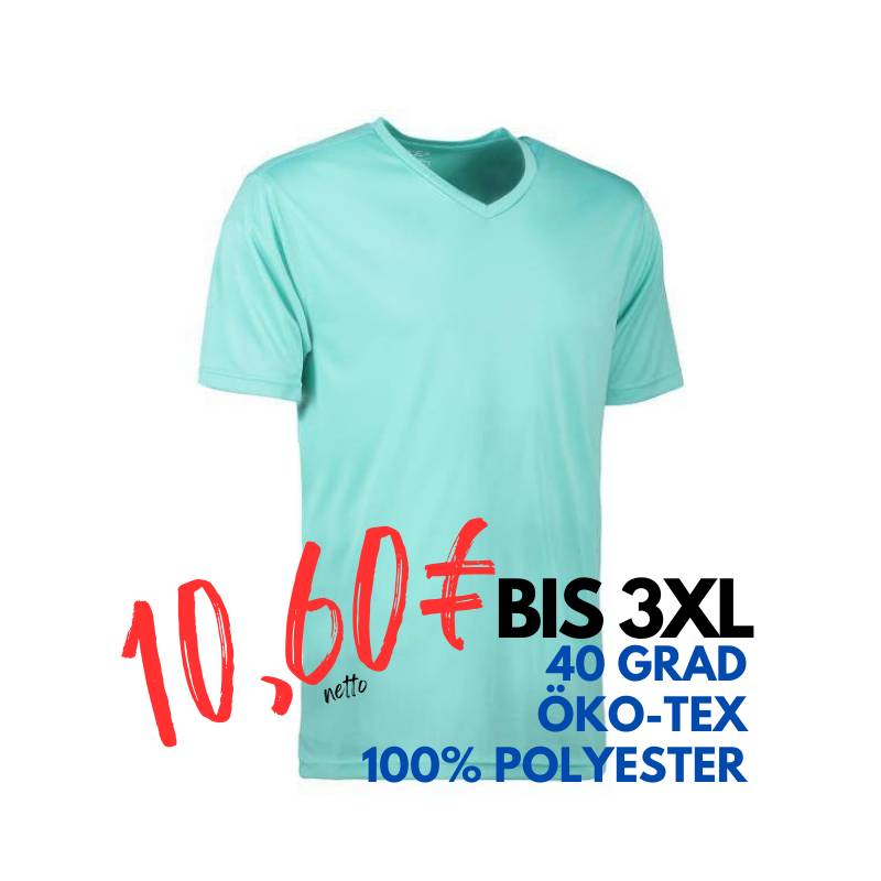 ARBEITS-T-SHIRT HERREN | YES Active 2030 von ID / Farbe: mint / 100% POLYESTER | MEIN-KASACK.de - KASACK - KASACKS