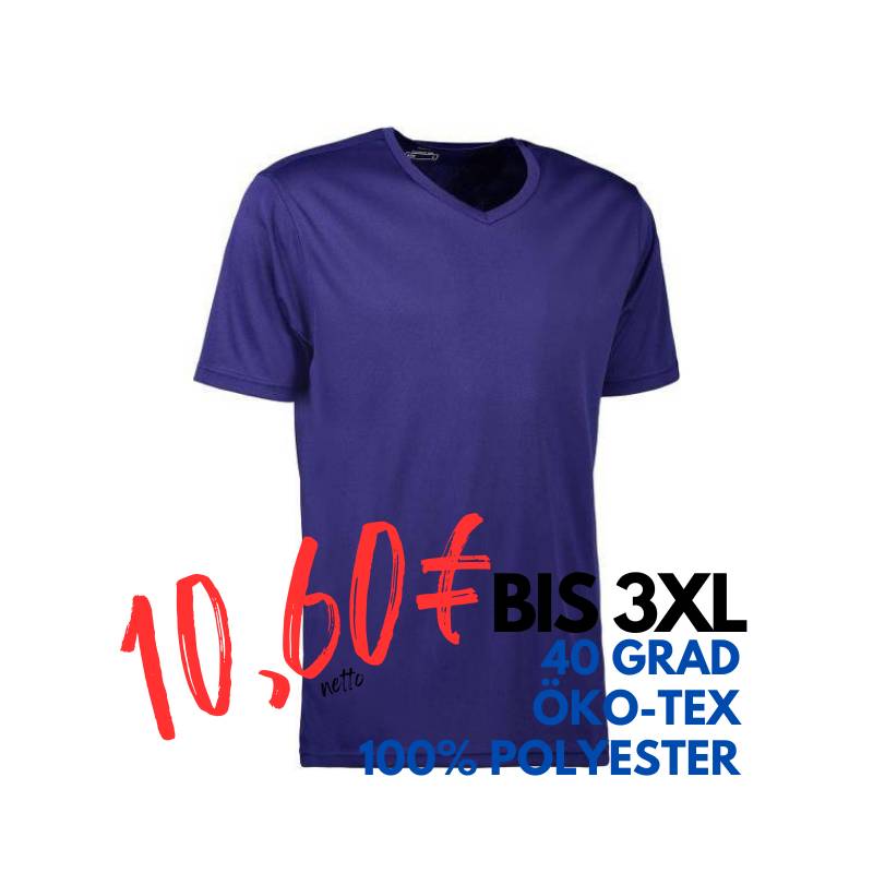 ARBEITS-T-SHIRT HERREN | YES Active 2030 von ID / Farbe: kornblau / 100% POLYESTER | MEIN-KASACK.de - KASACK - KASACKS