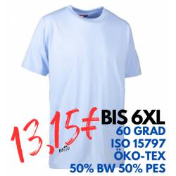 ARBEITS-T-SHIRT HERREN | PRO Wear light 310 von ID / Farbe: hellblau / 50% BAUMWOLLE 50% POLYESTER - | MEIN-KASACK.de | 