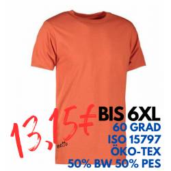 ARBEITS-T-SHIRT HERREN | PRO Wear light 310 von ID / Farbe: coral / 50% BAUMWOLLE 50% POLYESTER - | MEIN-KASACK.de | kas