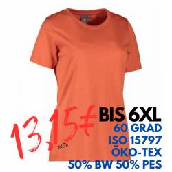 ARBEITS-T-SHIRT DAMEN | PRO Wear 317 von ID / Farbe: coral / 50% BAUMWOLLE 50% POLYESTER - | MEIN-KASACK.de | kasack | k