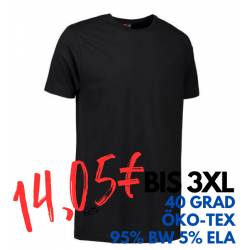 ARBEITS-T-SHIRT HERREN | Stretch Komfort 594 von ID / Farbe: schwarz / 95% BAUMWOLLE 5% ELASTHAN - | MEIN-KASACK.de | ka