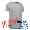 ARBEITS-T-SHIRT HERREN | Stretch Komfort 594 von ID / Farbe: hellgrau / 95% BAUMWOLLE 5% ELASTHAN - | MEIN-KASACK.de | k