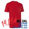 ARBEITS-T-SHIRT HERREN | Stretch Komfort 594 von ID / Farbe: Rot / 95% BAUMWOLLE 5% ELASTHAN - | MEIN-KASACK.de | kasack