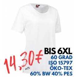 ARBEITS-T-SHIRT DAMEN | PRO Wear 312 von ID / Farbe: weiß / 60% BAUMWOLLE 40% POLYESTER - | MEIN-KASACK.de | kasack | ka