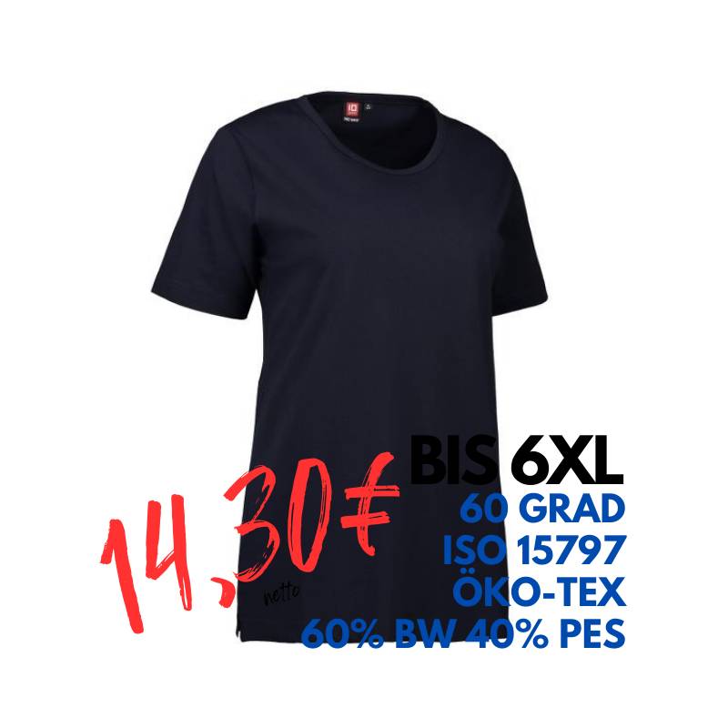 ARBEITS-T-SHIRT DAMEN | PRO Wear 312 von ID / Farbe: navy / 60% BAUMWOLLE 40% POLYESTER | MEIN-KASACK.de - KASACK - KASACKS