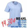 ARBEITS-T-SHIRT DAMEN | PRO Wear 312 von ID / Farbe: hellblau / 60% BAUMWOLLE 40% POLYESTER - | MEIN-KASACK.de | kasack 