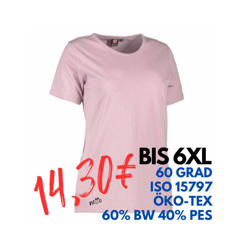 ARBEITS-T-SHIRT DAMEN | PRO Wear 312 von ID / Farbe: stovet rosa / 60% BAUMWOLLE 40% POLYESTER | MEIN-KASACK.de - KASACK - KASACKS