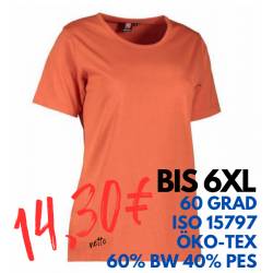 ARBEITS-T-SHIRT DAMEN | PRO Wear 312 von ID / Farbe: coral / 60% BAUMWOLLE 40% POLYESTER - | MEIN-KASACK.de | kasack | k