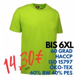 ARBEITS-T-SHIRT HERREN | PRO Wear 300 von ID / Farbe: lime / 60% BAUMWOLLE 40% POLYESTER - | MEIN-KASACK.de | kasack | k