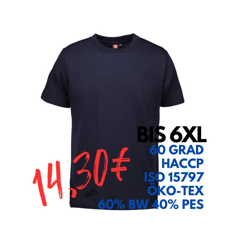 ARBEITS-T-SHIRT HERREN | PRO Wear 300 von ID / Farbe: navy / 60% BAUMWOLLE 40% POLYESTER | MEIN-KASACK.de - KASACK - KASACKS